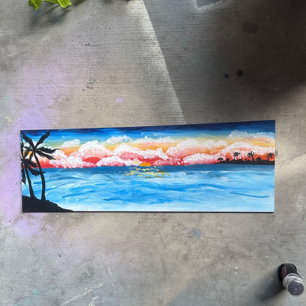 Tropical Sunset Canvas Art - Picture 5 of 10
